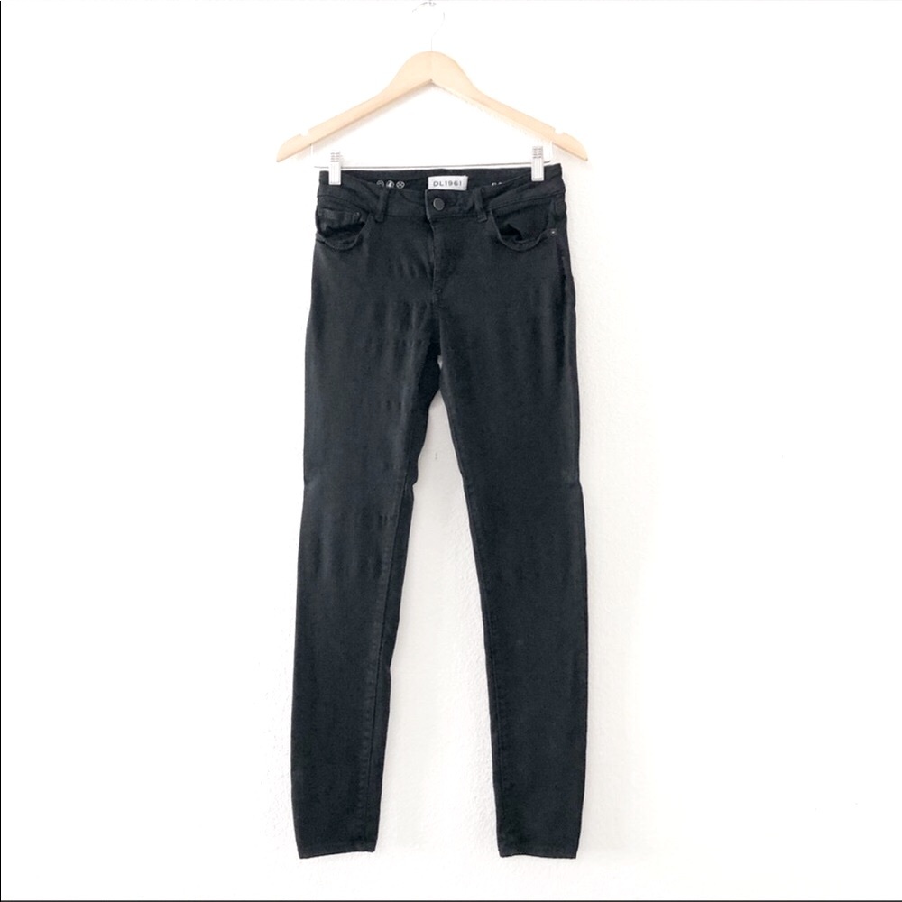 DL1961 Black Florence Instasculpt Skinny Hail Jeans 26
